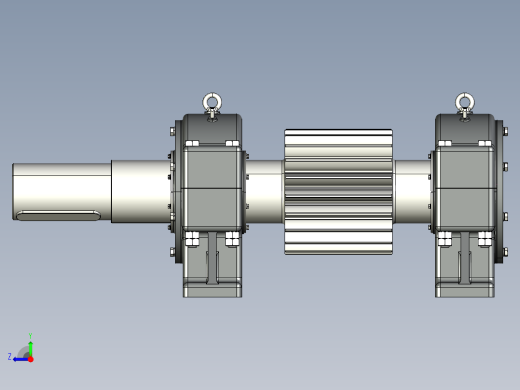 球磨机小齿轮装置右视缩略图