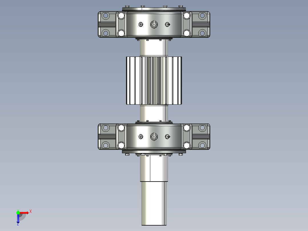 球磨机小齿轮装置俯视图