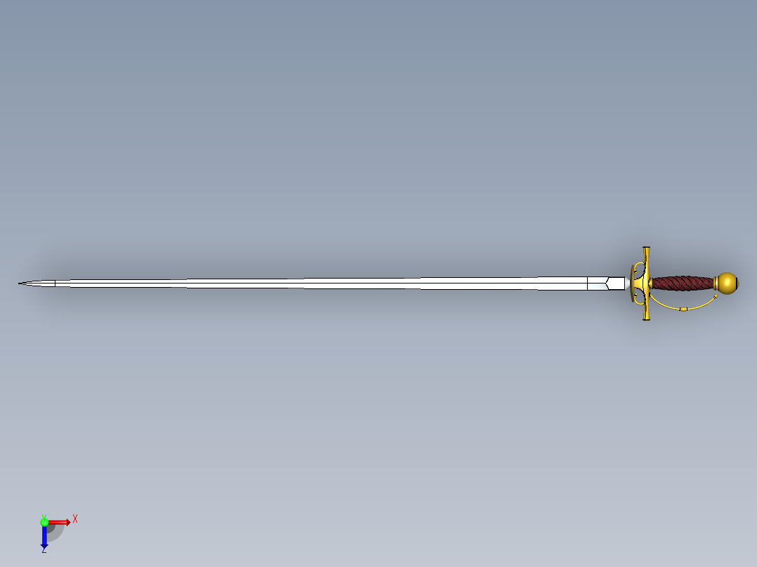 剑、宝剑(73)俯视图