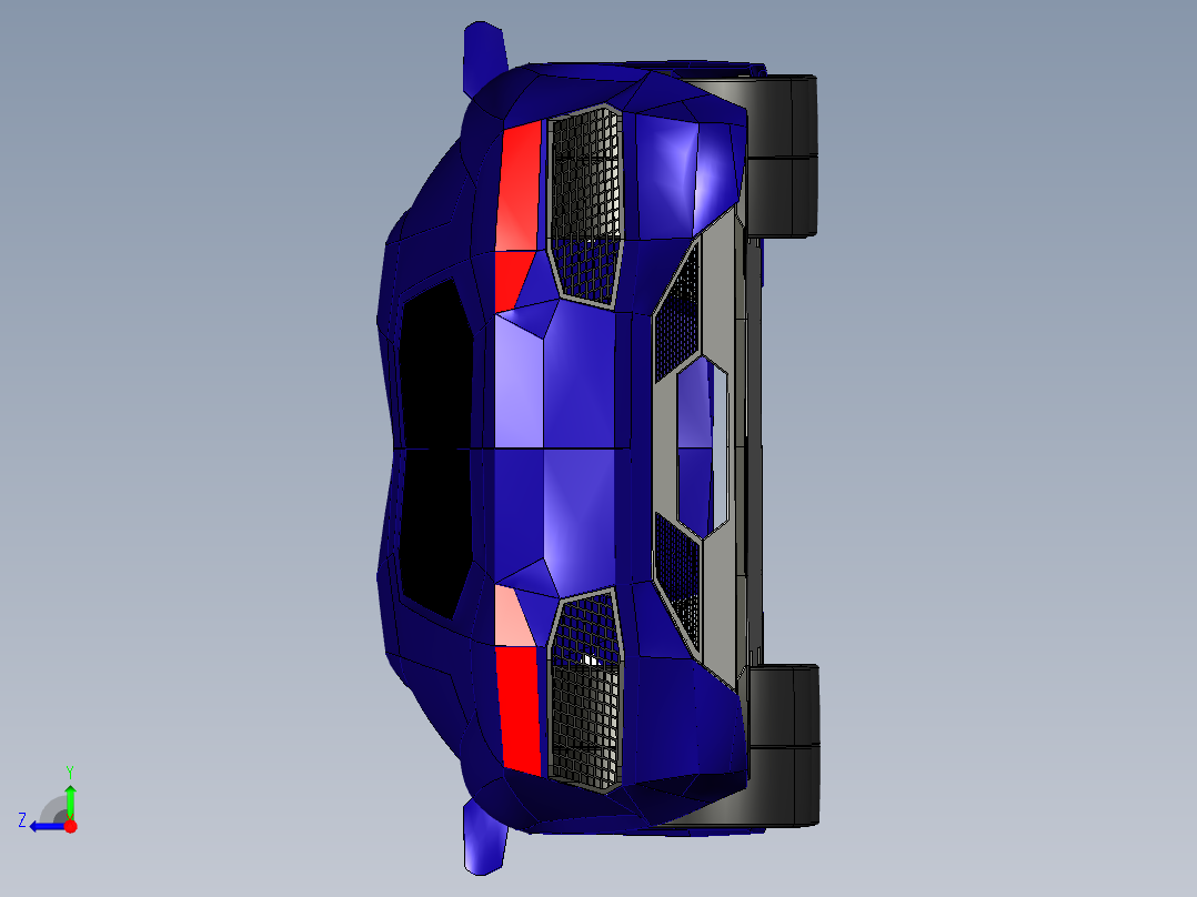 兰博基尼右视图