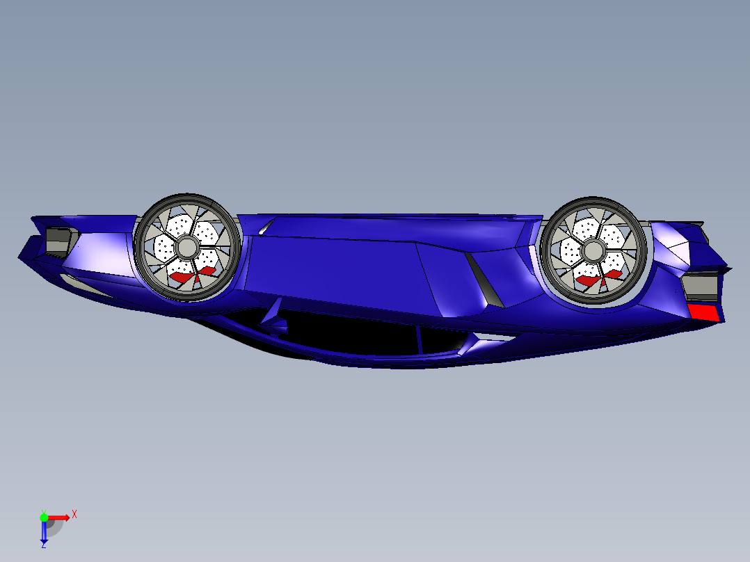 兰博基尼俯视图