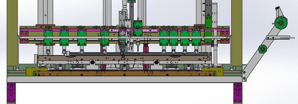 2VG FRO打孔裁断一体机（sw18可编辑+工程图+bom）