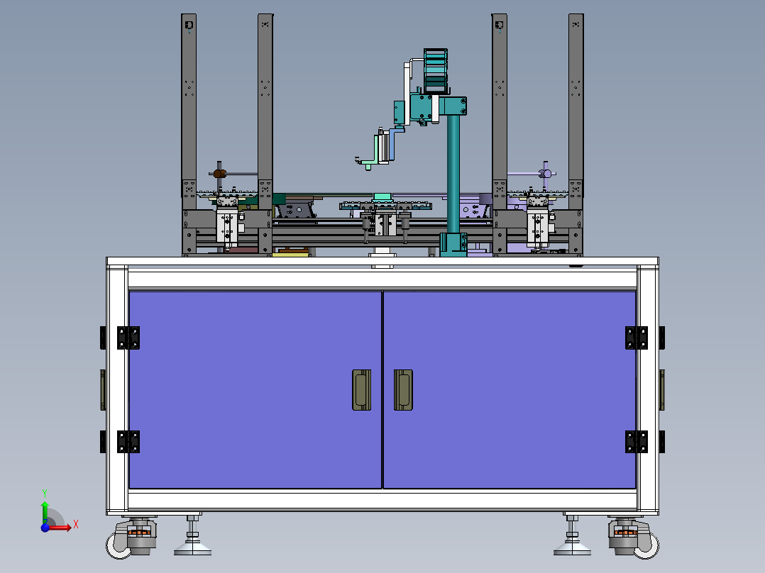 自动收料设备组合sw18前视图