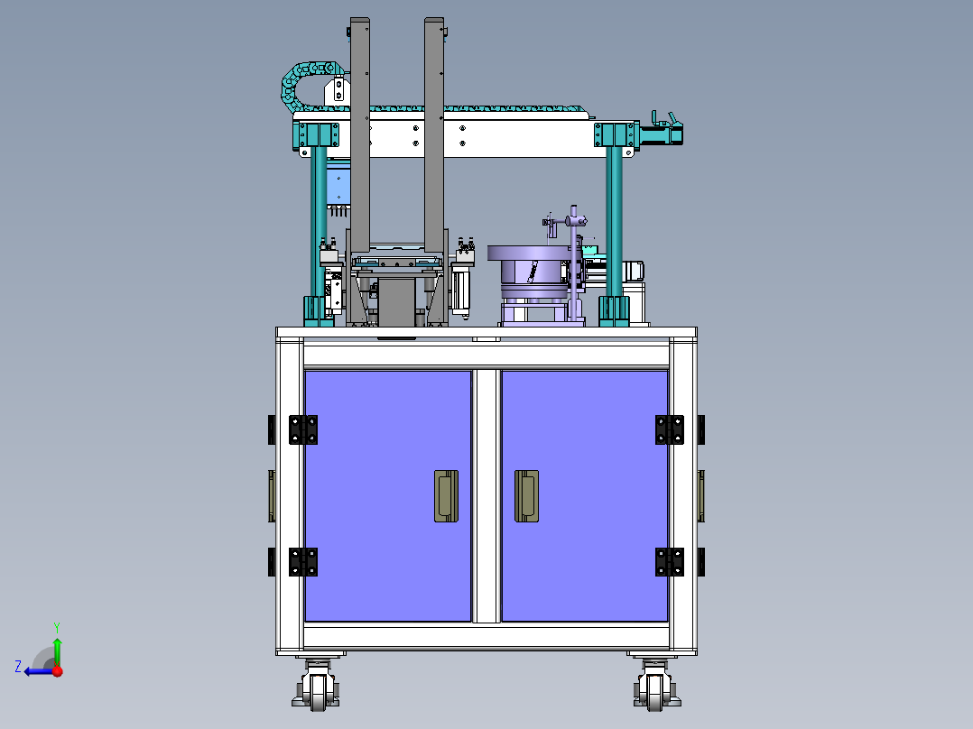 自动收料设备组合sw18右视图