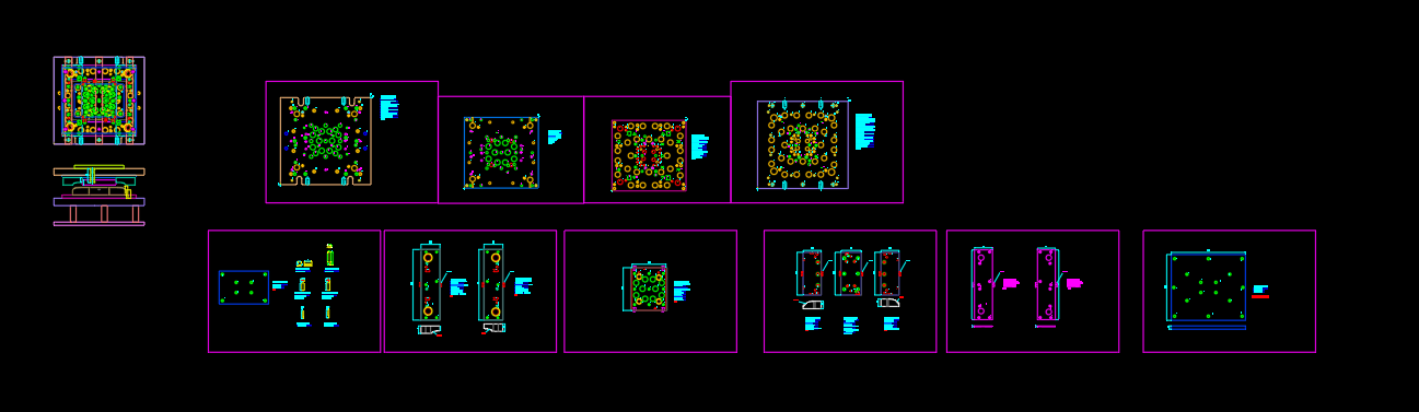 平板电脑打预弧模具设计图