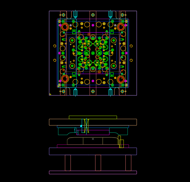 平板电脑打预弧模具设计图