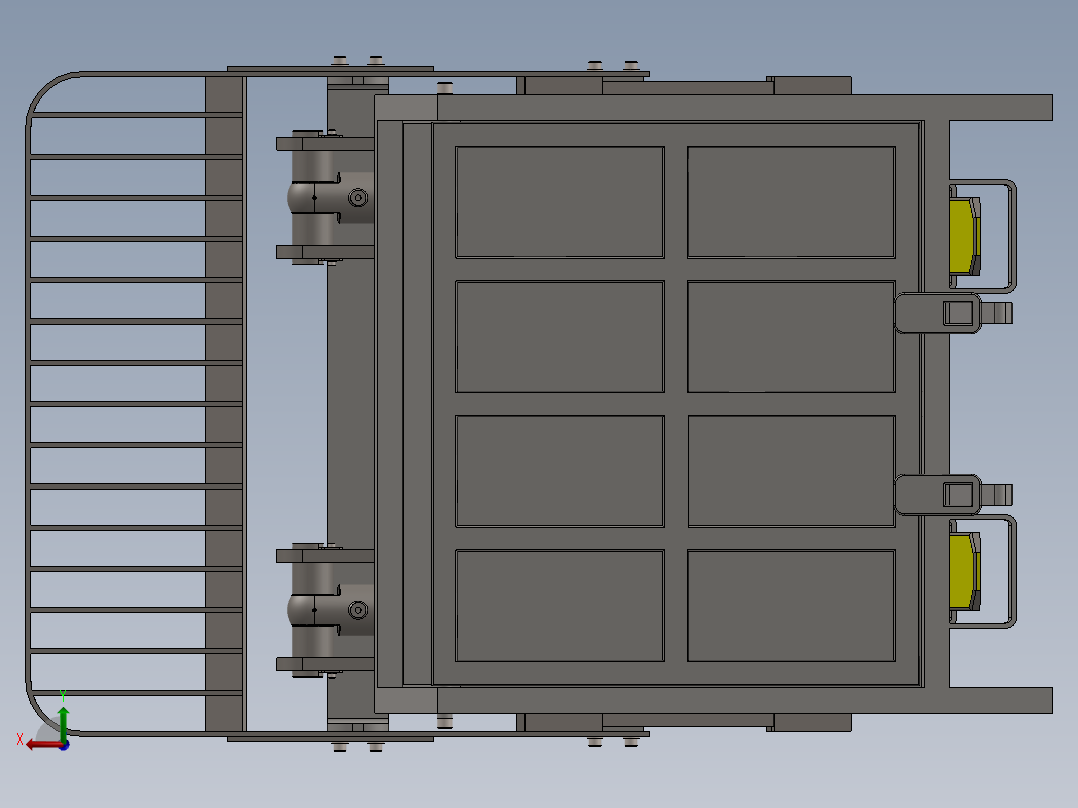 叉车托盘后视图