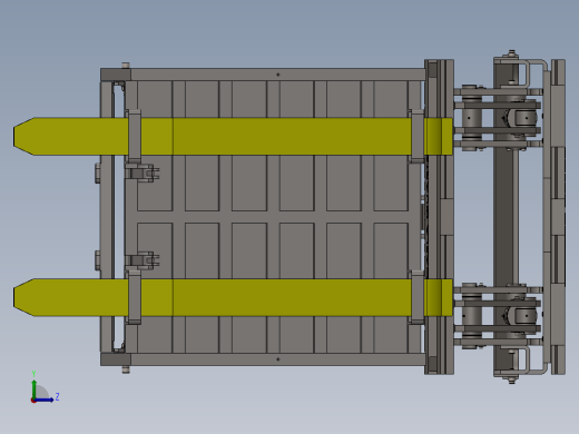 叉车托盘左视缩略图