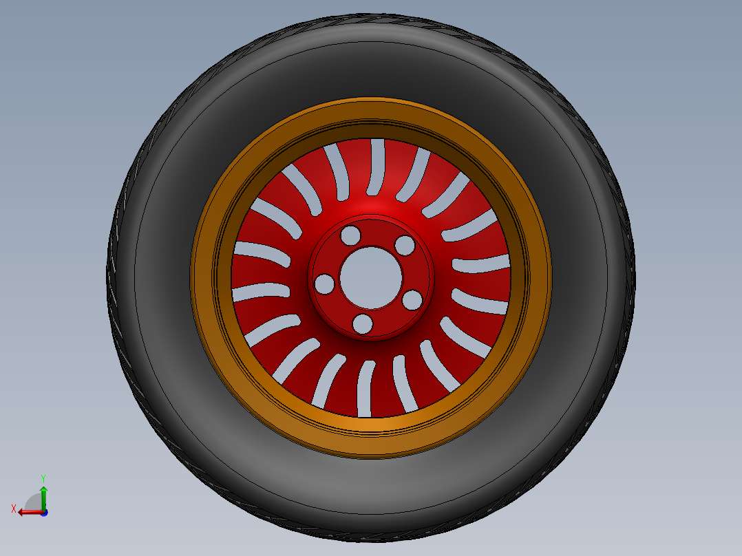 轮胎、车轮、轮毂(58)后视图