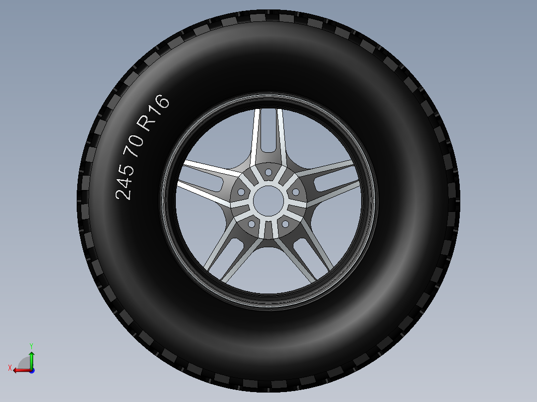 轮胎、车轮、轮毂(14)后视图