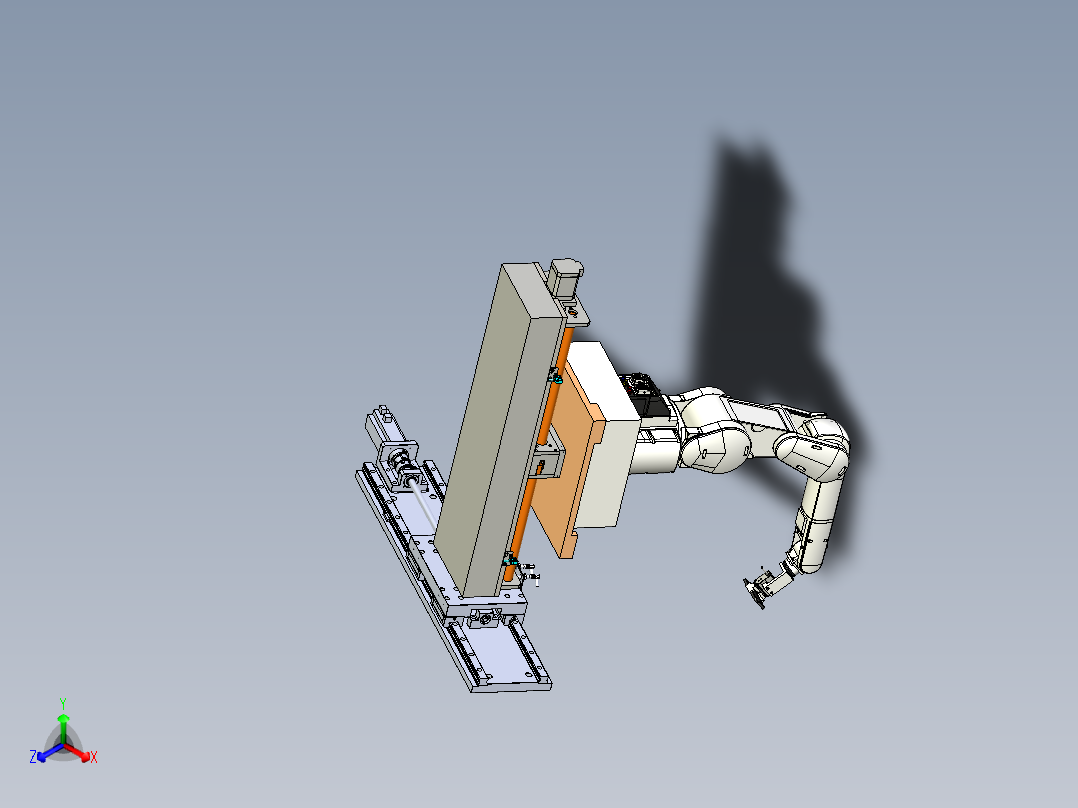 带有双轴移动导轨的取料机械手