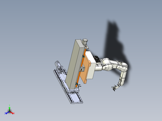 带有双轴移动导轨的取料机械手