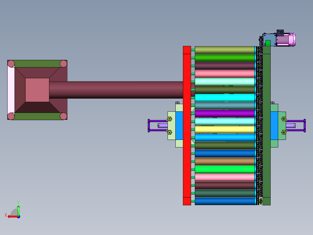 坛封泥加工流水线后视图