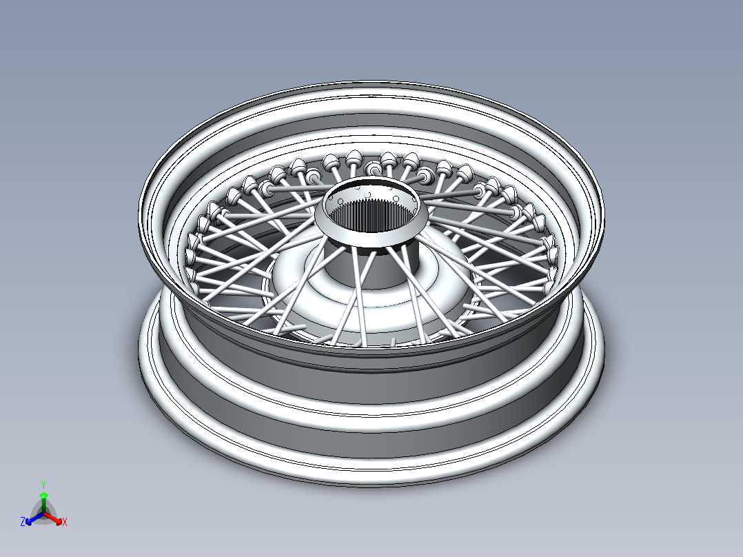 钢丝轮正等轴测图