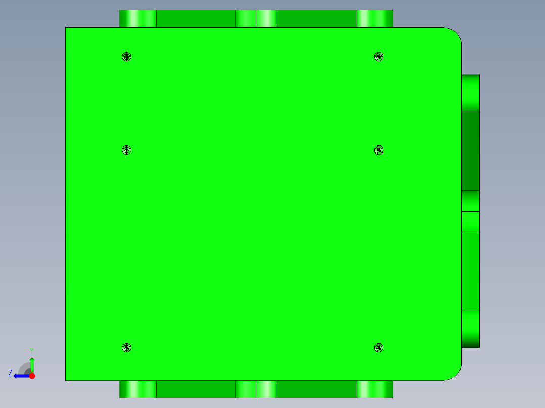 SSD_HDD存储架右视图