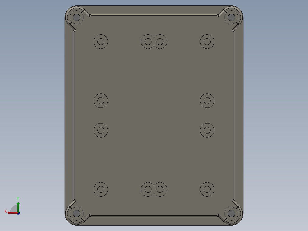 用于电气终端的塑料盒2后视图