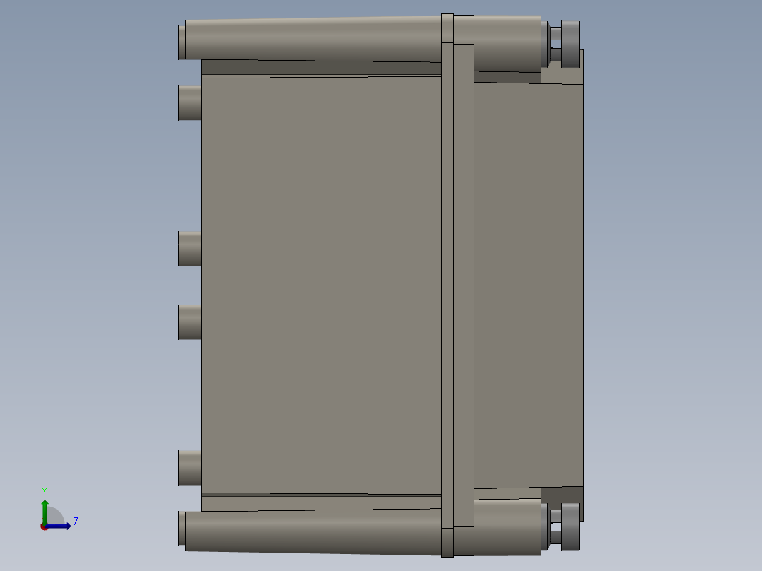 用于电气终端的塑料盒2左视图