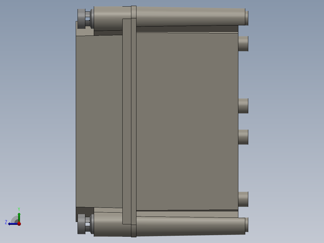 用于电气终端的塑料盒2右视图