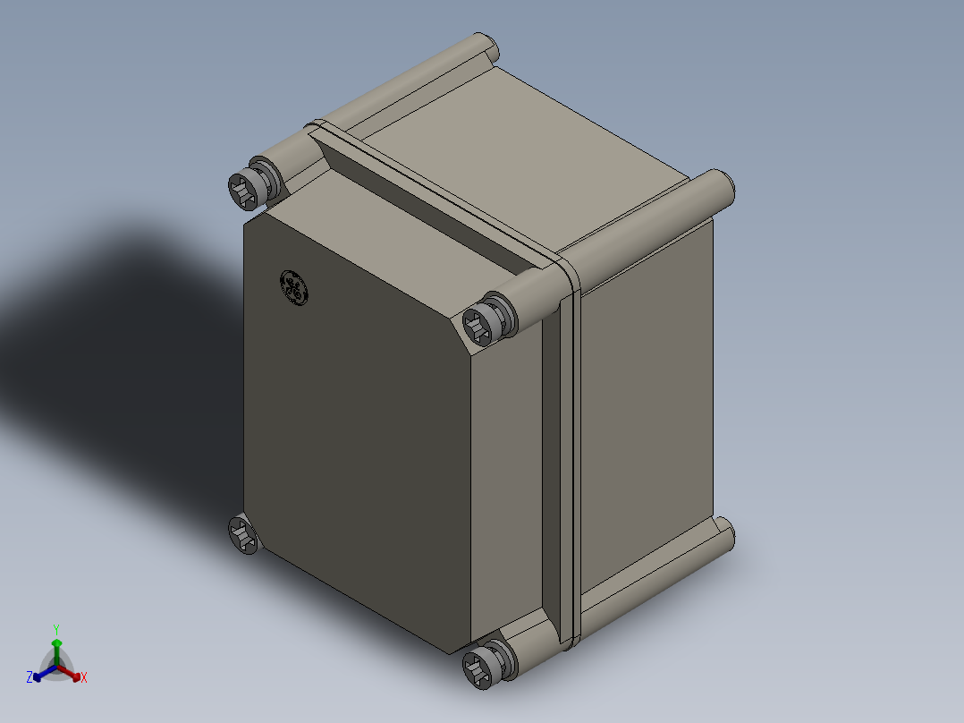 用于电气终端的塑料盒2正等轴测图