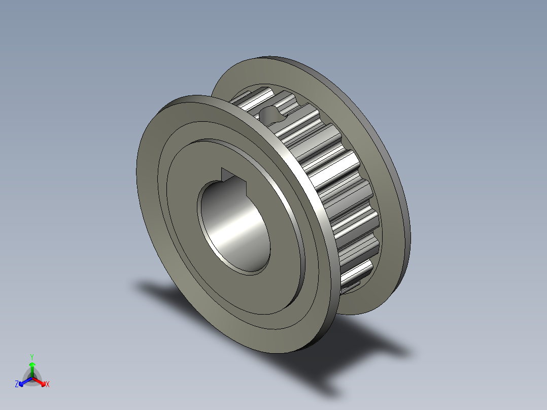 同步轮EAF31-XL037-20-A-N-d14主视图