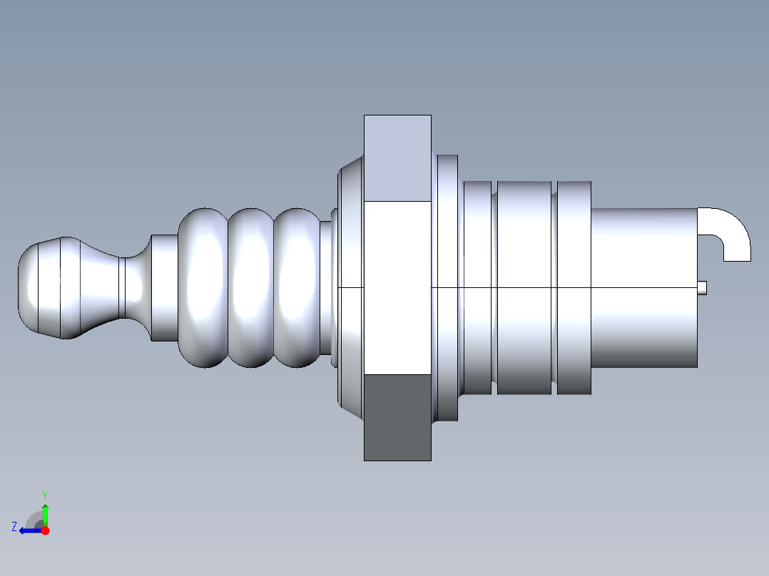 STHIL电锯专用NGK BPMR7A火花塞右视图