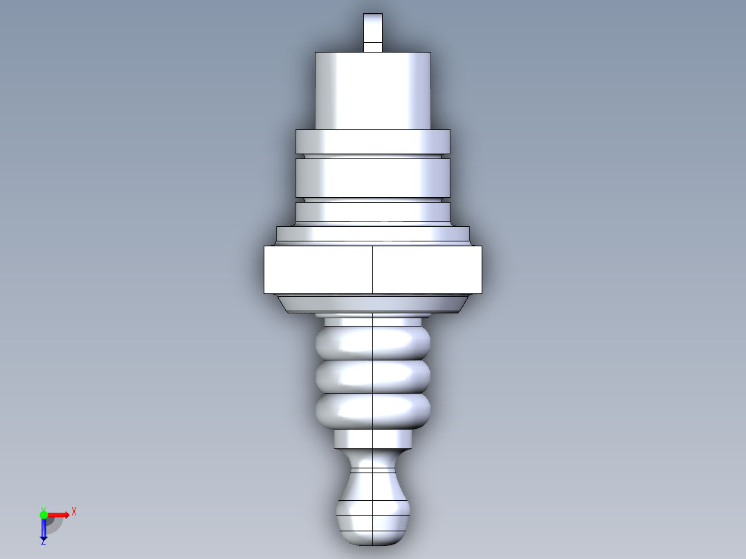 STHIL电锯专用NGK BPMR7A火花塞俯视图