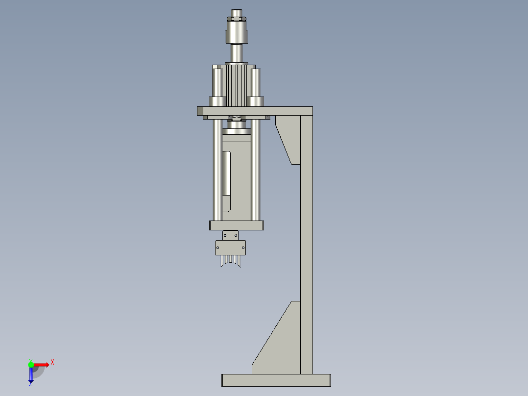 校正毛刷总成毛刷俯视图