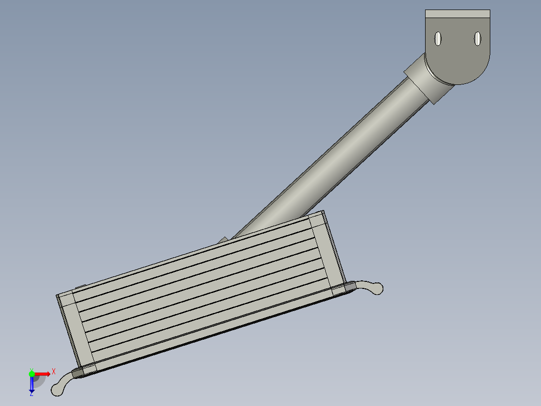 一种机床用操作面板俯视图