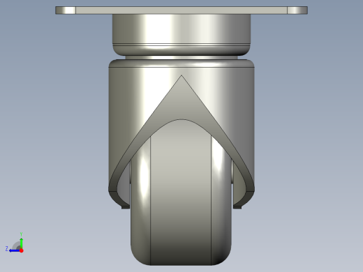 1335-009-3寸低重心载重万向轮600公斤耀程固定孔距775安装孔径105-右视缩略图