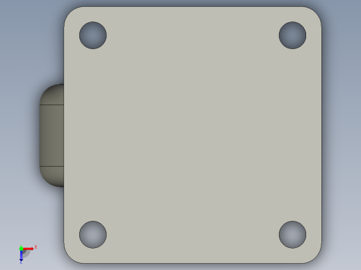 1335-009-3寸低重心载重万向轮600公斤耀程固定孔距775安装孔径105-俯视缩略图
