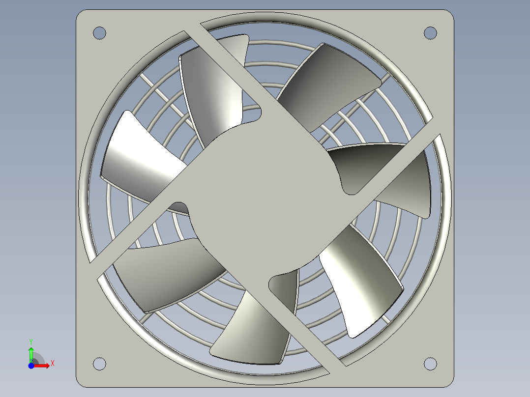 112025FXDS尺寸120x120x25-24V带铁丝护盖前视图