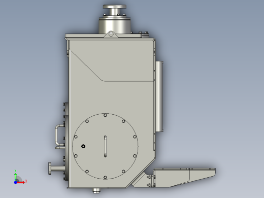 液压油箱动力单元油箱铁质方形前视缩略图