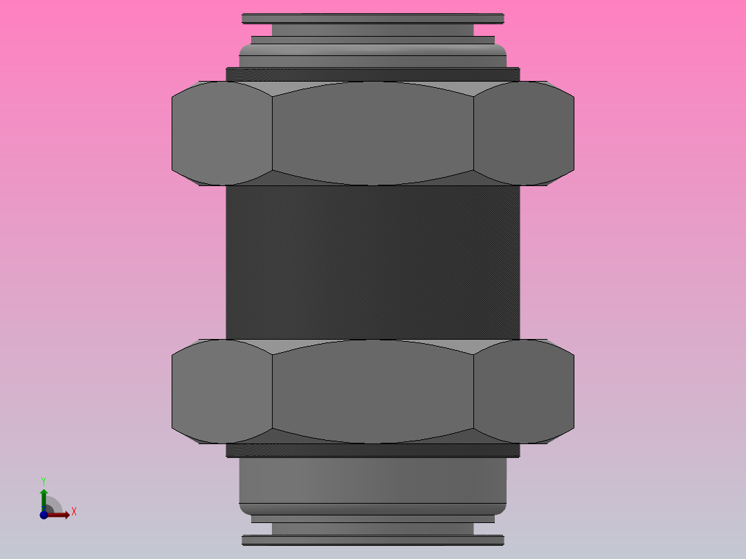 SSM 隔板直通管接头_SSM 12前视图