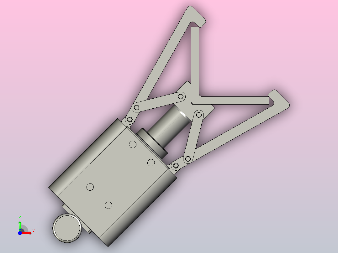 攀爬机械人+cad前视图