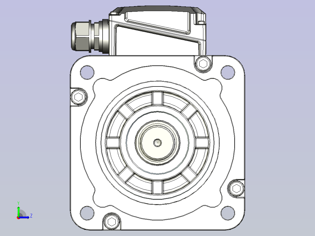 JSCC精研伺服电机 180ms1左视图