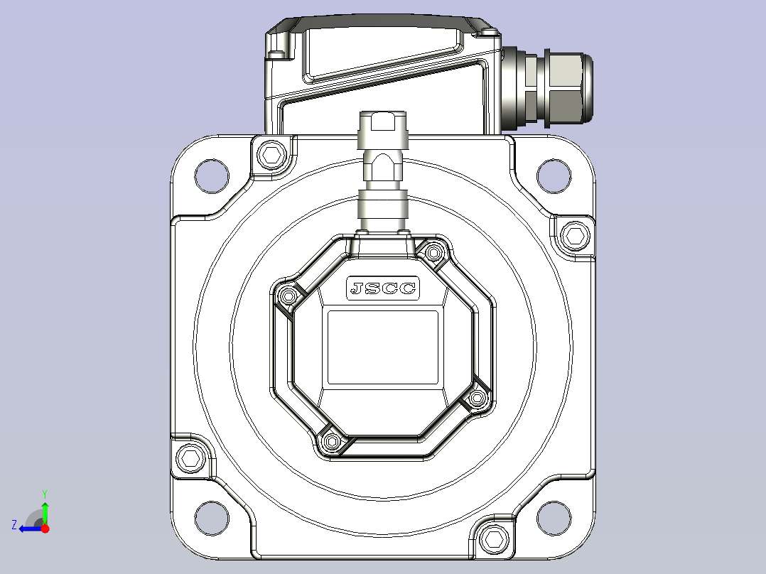 JSCC精研伺服电机 180ms1右视图