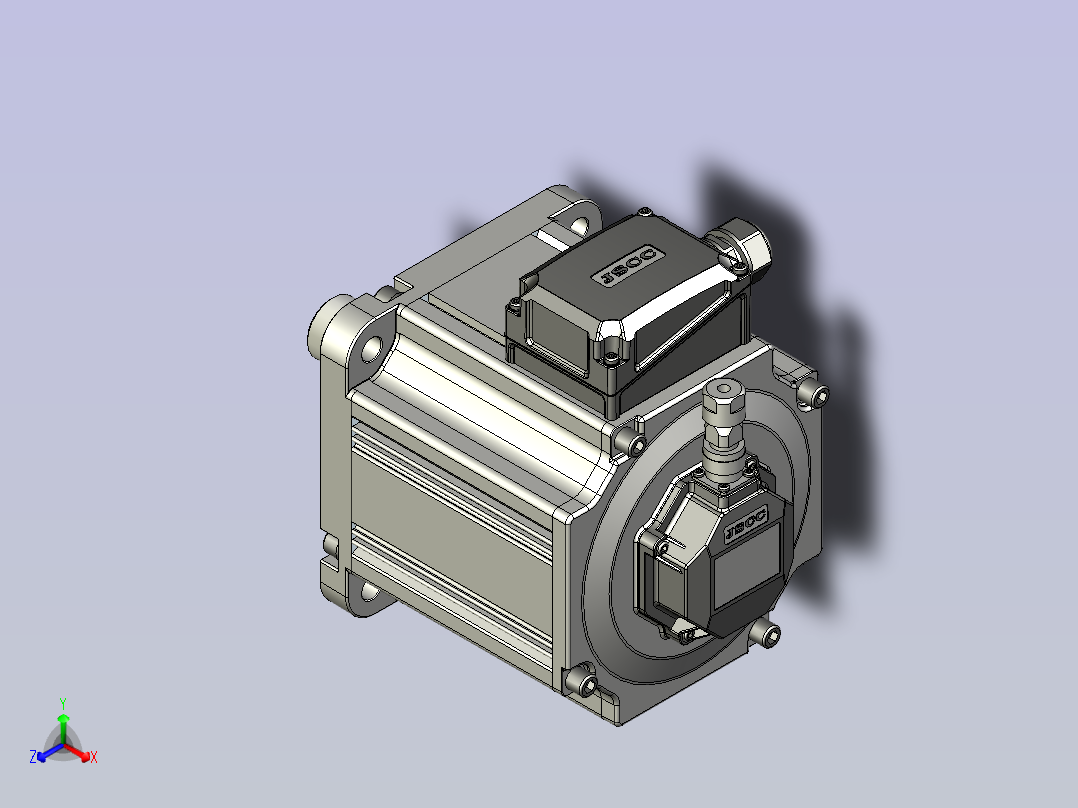JSCC精研伺服电机 180ms1正等轴测图