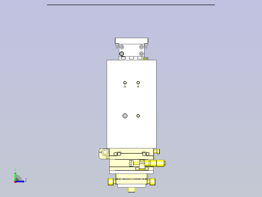 一款芯片顶出机构3D模型左视缩略图