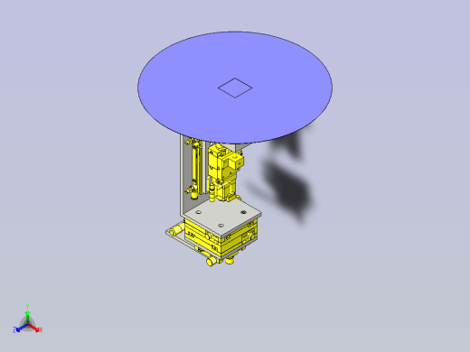 一款芯片顶出机构3D模型正等轴测缩略图