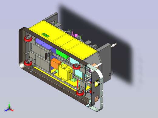 AGV自动引导小车3D图纸