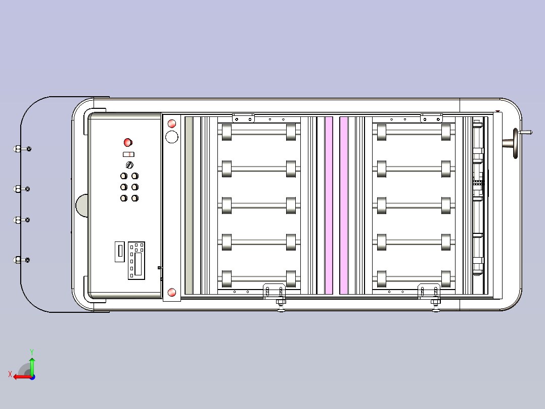 AGV自动引导小车3D图纸后视图