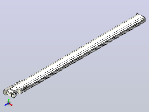 皮带直线轴半封闭可选导轨TPA-HNB-140D-120-L2000-ML-Y-P40-N3正等轴测缩略图