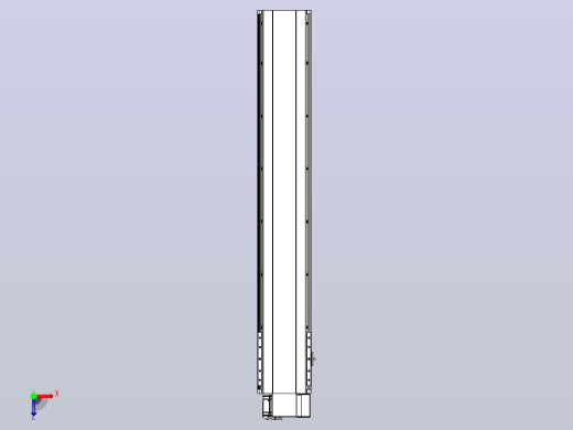 皮带直线轴半封闭可选导轨TPA-HNB-202D-140-L1100-RP-C-P75-N3俯视缩略图