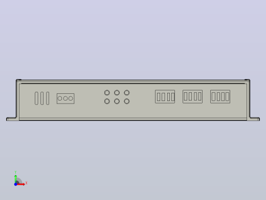 Syn-DX-6-DSP，6通道，600瓦RMS放大器前视缩略图