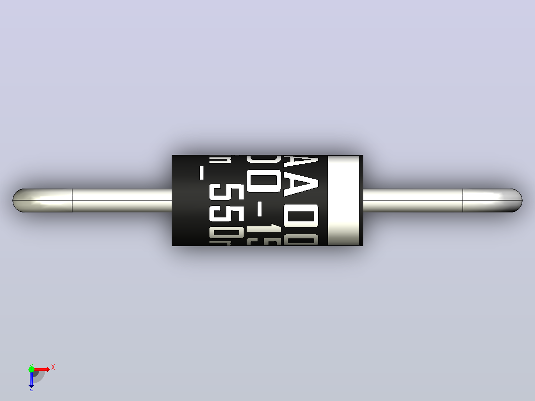 轴向二极管外壳DO-15_Min_550mil_rev1.0.zip.zip俯视图
