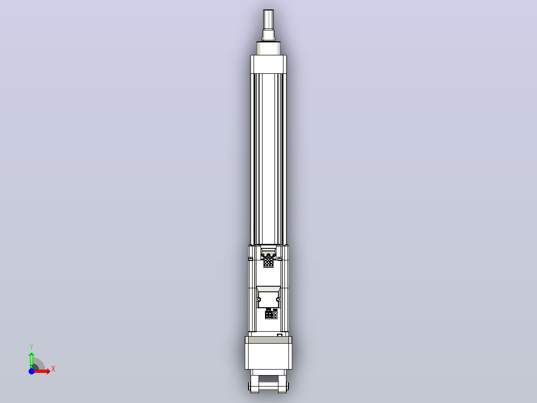 轻载电动缸TPA-ESR40-1210C-L250-MR-CB-W-P40-C3前视图