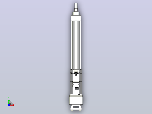 轻载电动缸TPA-ESR40-1210C-L250-MR-CB-W-P40-C3前视缩略图