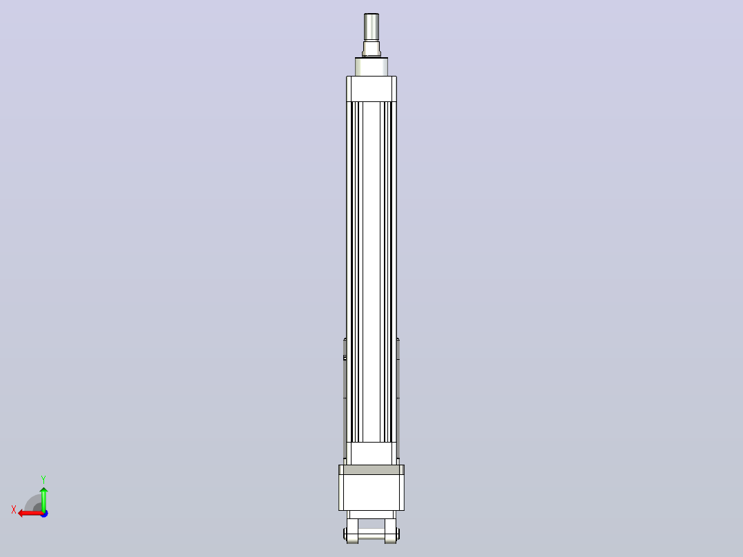 轻载电动缸TPA-ESR40-1210C-L250-MR-CB-W-P40-C3后视图