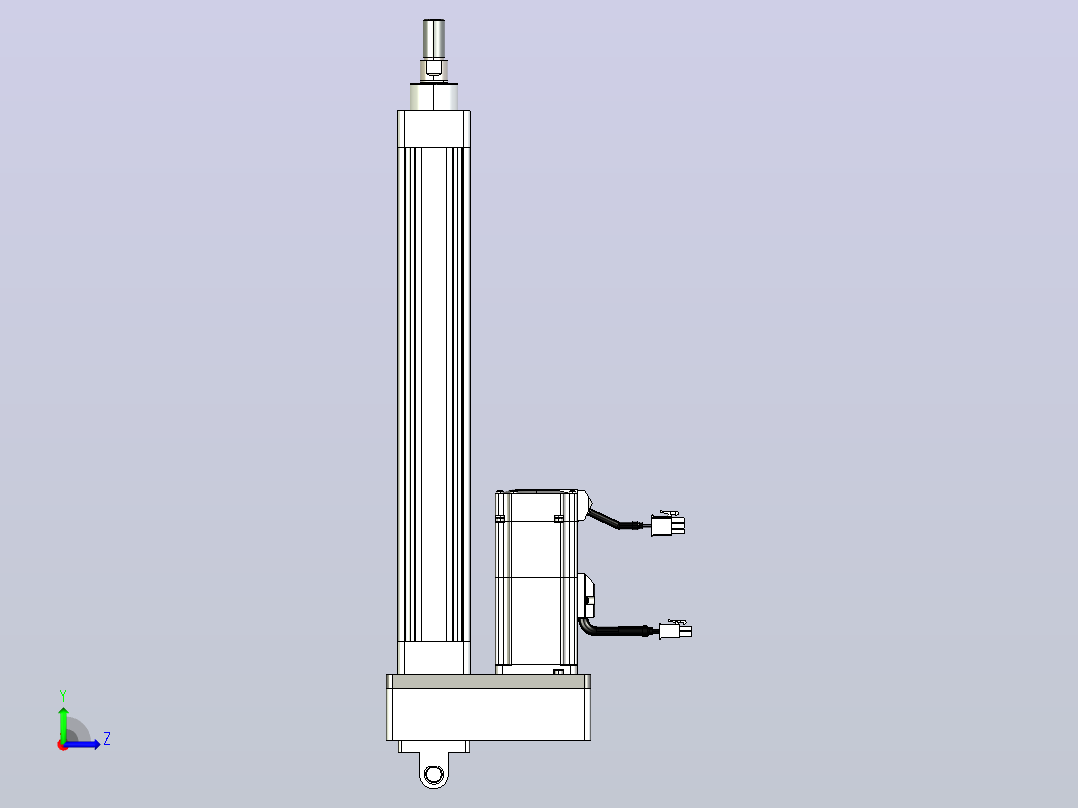轻载电动缸TPA-ESR40-1210C-L250-MR-CB-W-P40-C3左视图