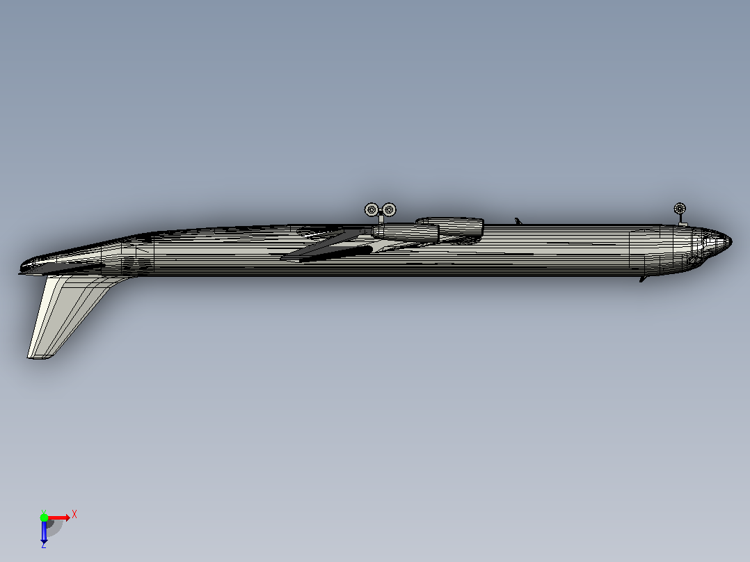 道格拉斯DC-8喷气式客机俯视图